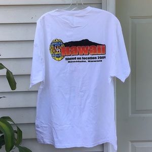 “Hawaii Five-0” Men’s XL white cotton T-shirt